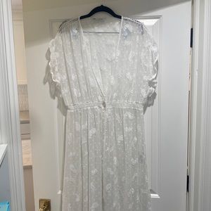Zara White Swim Coverup